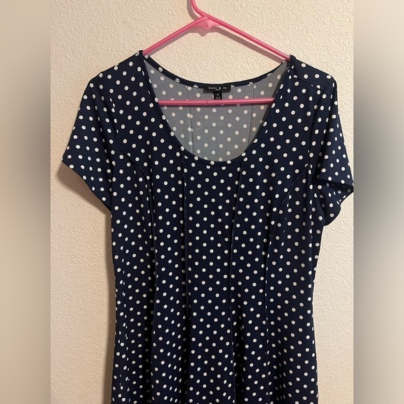Blue and White Polka Dot Sami & Jo Dress Size 1X - Picture 2 of 9